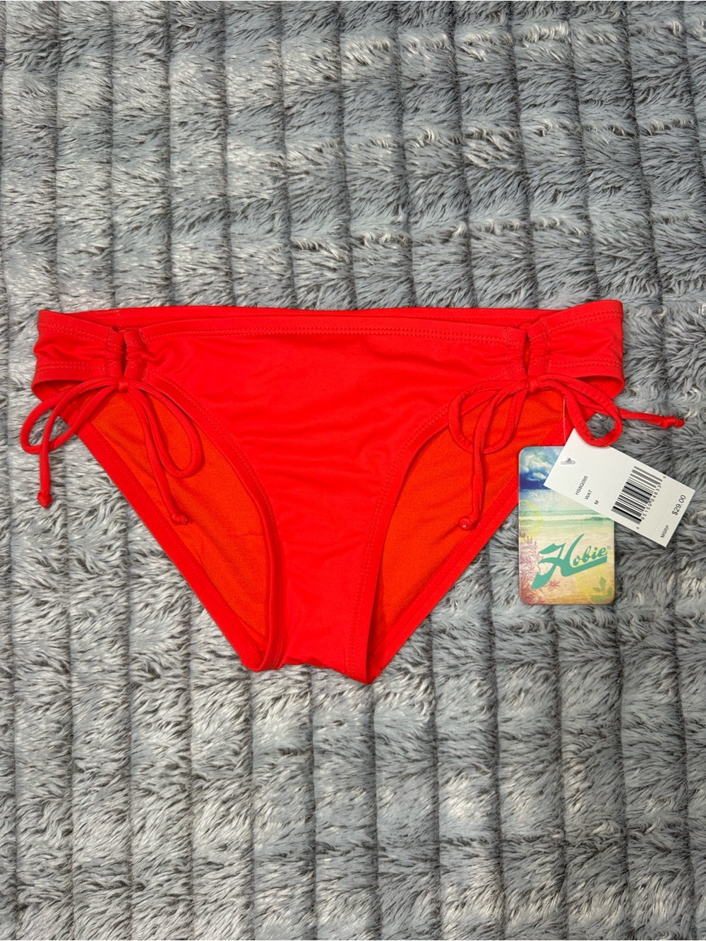 Hobie Red Women's Bikini Bottom with Side Tie
